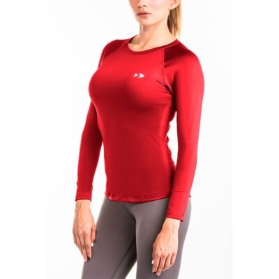 Playera Manga Larga Cuello Redondo con Espalda Traspirable